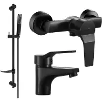 Mexen Caro DF72 set de douche, Noir - 746604DF72-70