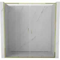 Mexen Exo porte de douche double coulissante 180 cm, transparent, or - 8152-180-000-50-00
