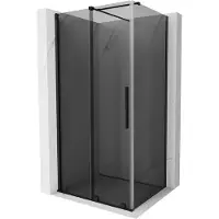 Mexen Velar cabine de douche coulissante 90 x 120 cm, graphite, noir - 871-090-120-41-70
