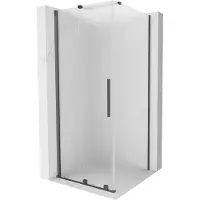 Mexen Velar cabine de douche 110x110 cm, gris canon, mat, porte coulissante