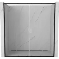Mexen Exo Porte de douche coulissante 190cm Noir Transparent