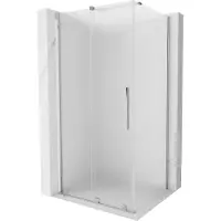 Mexen Velar paroi de douche coulissante 90 x 120 cm, mat, chromé - 871-090-120-31-01