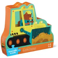 Crocodile Creek Maxi Puzzle « Le petit maçon » - 36 pièces - Jouet pour tout-petits