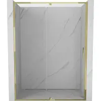 Mexen Exo porte de douche pivotante 135 cm, transparent, doré - 819-135-000-50-00