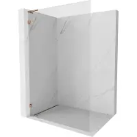 Mexen Lunar L paroi de douche Walk-in gauche 120 x 200 cm, transparent 8 mm, or rose - 830L-120-000-60-00-L