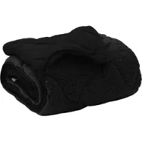 vidaXL Couette quatre saisons rembourrée, noire, 220 x 260 cm