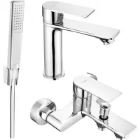 Mexen Royo R72 Mélangeur lavabo et baignoire avec accessoires, chrome (72203R72-00)