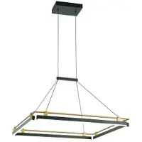ITALUX Lampe LED suspendue 44W MERLOT PND-54638S-44W-3K-BK-GD