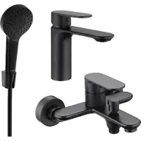 Mexen Milo R05 set de baignoire, Noir - 71303R05-70