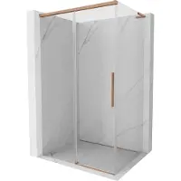 Mexen Rox L cabine de douche coulissante 95 x 90 cm, transparent, cuivre brossé - 8C2L-095-090-65-00
