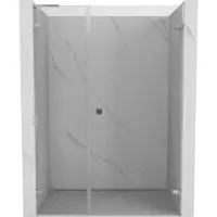 Mexen Lunar-B L porte de douche pivotante droite 135 cm, transparent, chrome - 832SL-135-050-01-00-P