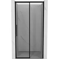 Mexen Rox Porte de douche coulissante droite 100 cm, cadre noir, noir - 8C2-100-000-70-70-P
