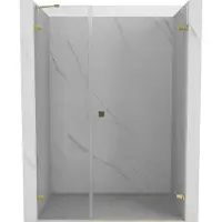 Mexen Lunar-B porte de douche battante droite 120 cm, transparent, or - 832S-120-050-50-00-P
