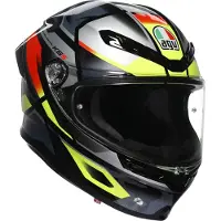 AGV Casque K6 S Erazer, gris/jaune fluo, 2XL (63/64)