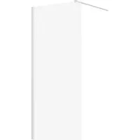 Badland Cabine de douche Walk in, paroi en verre argenté 90x195 cm Nano verre trempé 8 mm transparent avec stabilisateur | KETIL
