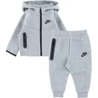 Nike Survêtement 'TECH FLEECE' gris chiné / noir