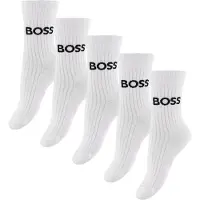 BOSS J52638 Socks 5 Pairs Blanc EU 39 Garçon