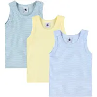 Petit Bateau Debardeur enfant 3 DEBARDEURS garcons - Multicolore - 5 ans