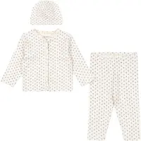 Fanga Fontana Set - Gilet/Leggings/Bonnet - Bello - Point Blue - - 12 mois - Gilet