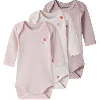 Name it Barboteuse / body rose / rose ancienne / rose pastel / rouge