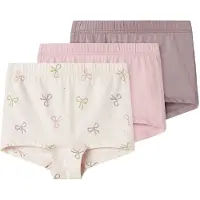 Name it Shorty - 3 Pack - Noos - NmfTights - À peine Rose/Nœuds - - 5 ans (110) - Shorty