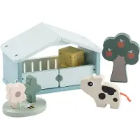 Done by Deer Tiny Farm Dotti Game Set Argenté Enfants
