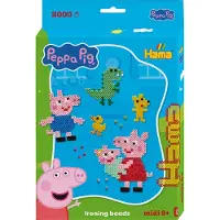 HAMA Beads Perles Midi - Peppa Pig + Petite sœur Evie - 2000 pces - - UneTaille - Perles