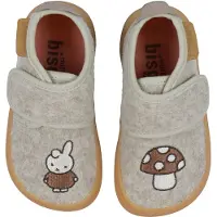 Bisgaard X Miffy Chaussons - Laine - Pieds nus - Sable - - 25 - Chaussons