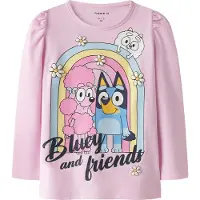 Name it T-Shirt 'NMFJESSIE BLUEY' bleu / jaune / rose / rose clair