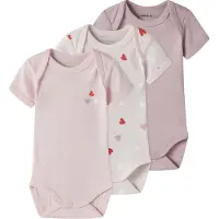 Name it Barboteuse / body rose / rose ancienne / rose pastel / rouge