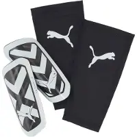 Puma Protège-tibias - Ultra Flex Sleeve - Noir/Blanc - - L - Large - Protège-tibias