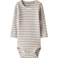 Name it Barboteuse / body 'NBNBani' violet / blanc cassé