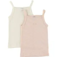 Petit Bateau Maillot de corps rose / blanc
