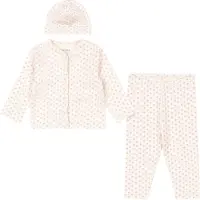 Fanga Fontana Set - Gilet/Leggings/Bonnet - Bello - Point Rose - - 12 mois - Gilet