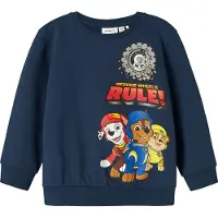 Name it Sweat bleu foncé / jaune / gris / rouge vif