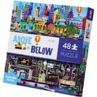 Crocodile Creek Puzzle « Ville » de , 48 pièces, jouet éducatif en carton