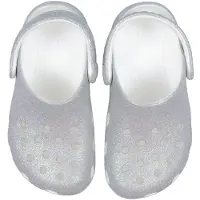 Crocs Classic Iridescent Glitter Clogs Bleu,Gris EU 30-31 Enfants