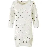 Lil´ Atelier Barboteuse / body 'NBFGago' rouge carmin / blanc cassé