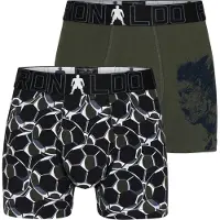 JBS Boxers CR7 - 2 Pack - Noir/Vert Militaire - - 13-15 ans (158-170) - Boxers