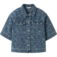 Name it Chemisier bleu denim / blanc