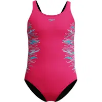 Speedo Placement Muscleback Swimsuit Rose 5-6 Years Fille