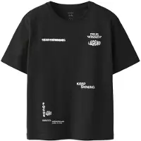 Name it T-Shirt - NkmTyler - Black - - 7-8 ans (122-128) - T-Shirt