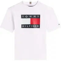 Tommy Hilfiger Heritage Printed Flag Short Sleeve T-shirt Blanc 14 Years Garçon