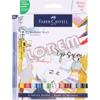 Faber-Castell Marqueurs Magiques - 12 pces + Mixeur - Croquis Go - - UneTaille - Marqueur