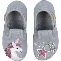 Living Kitzbühel Chaussons - Laine - Hellgrau av. Licorne - - 30 - Chaussons