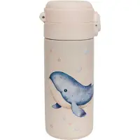 Petit Monkey Bouteille Thermos - 350 ml - Rose av. Baleine - - UneTaille - Bouteille Thermos