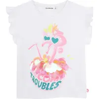 Billieblush T-Shirt - Blanc av. Imprimé - - 5 ans (110) - T-Shirt