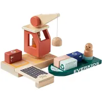 Kids Concept Jouet en bois - Port de marchandises - Aiden - - UneTaille - Jouets