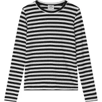 Mads nørgaard Blouse - Talika Top - Black/Vanilla Ice - - 14 ans (164) - Blouse