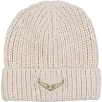 Zadig & Voltaire Bonnet - Tricoté - Nouveau Beige - - 56 cm - Bonnet